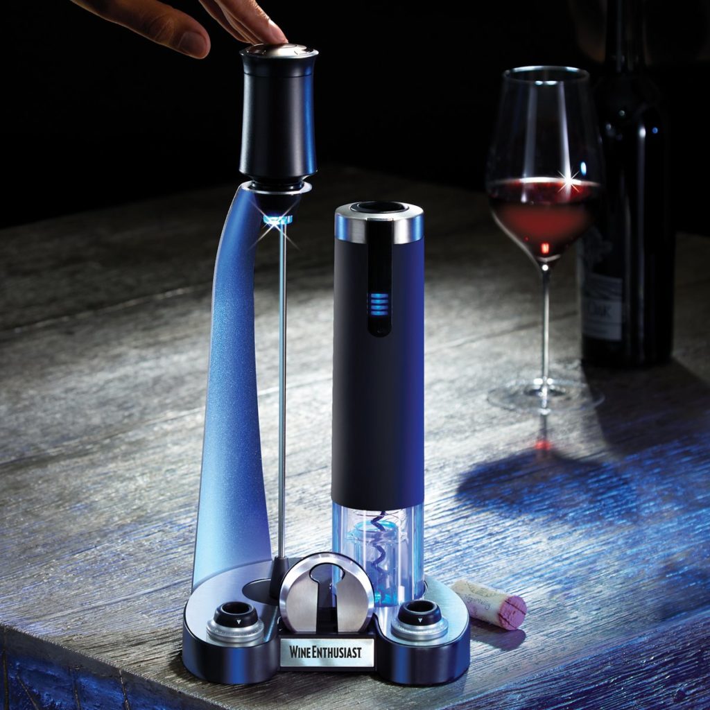 Electric Blue Pro All-In-One Automatic Wine Opener