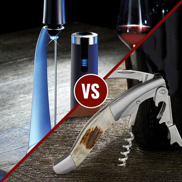 Corkscrew Showdown: Waiter’s vs. Electric Style Wine Openers