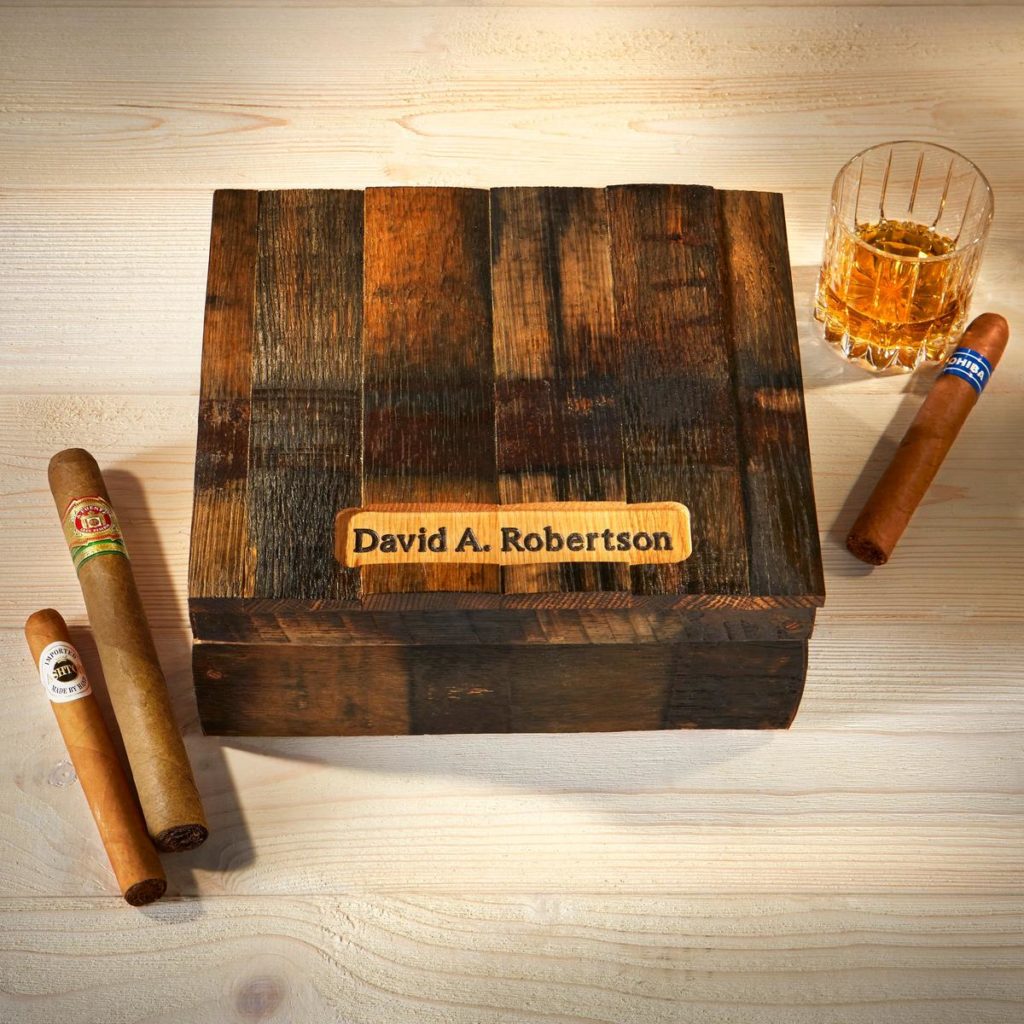 Bourbon Barrel Cigar Humidor