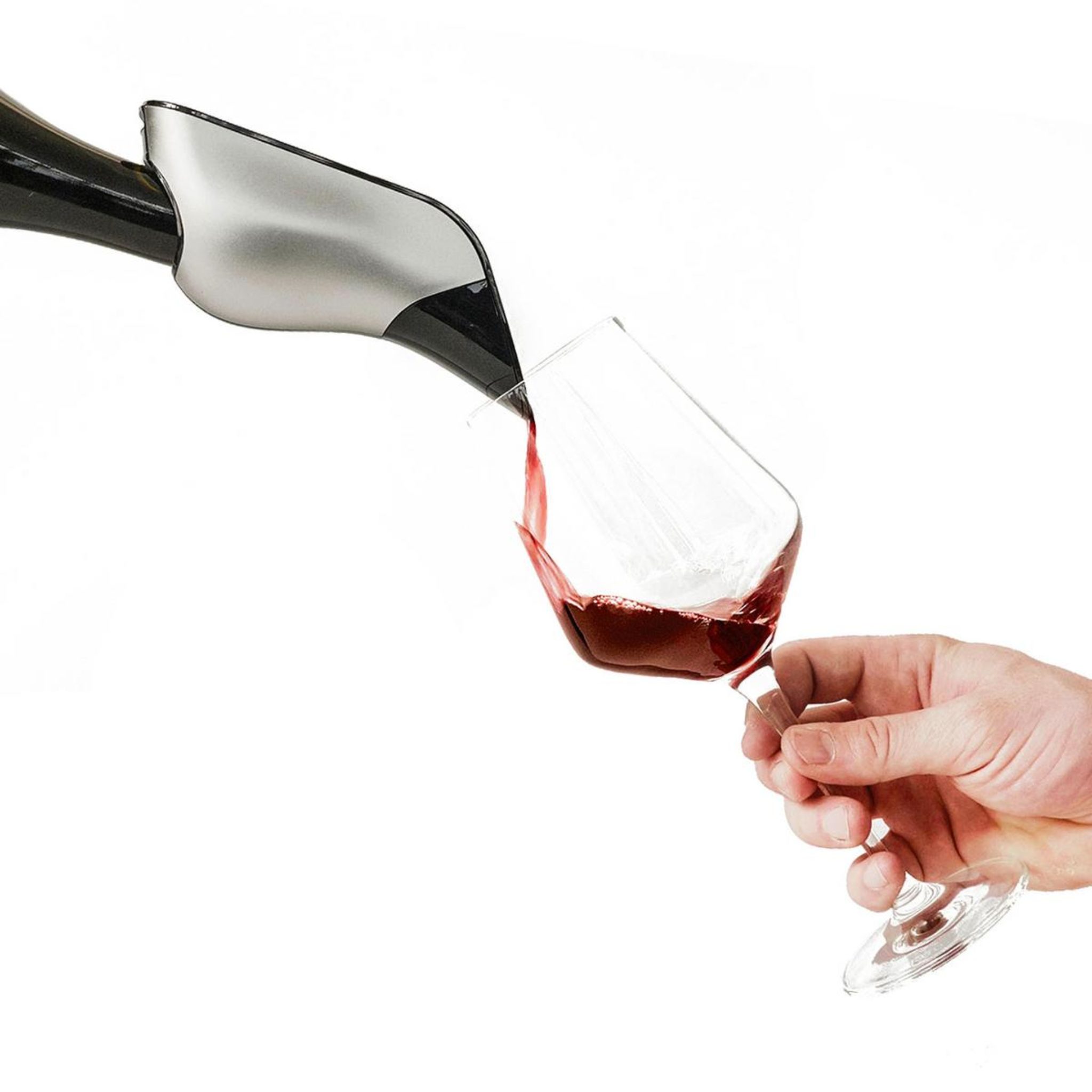 Wine Enthusiast Aerating Funnel with Removable Screen and Stand