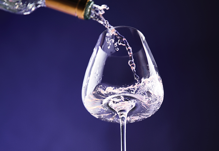 Wine Enthusiast Fleur handblown universal wine glass